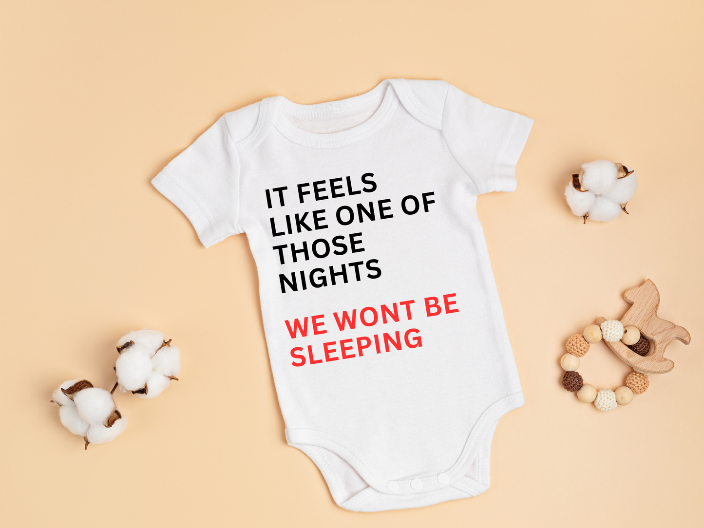 It Feels Like One Of Those Nights We Won't Be Sleeping Baby Vest