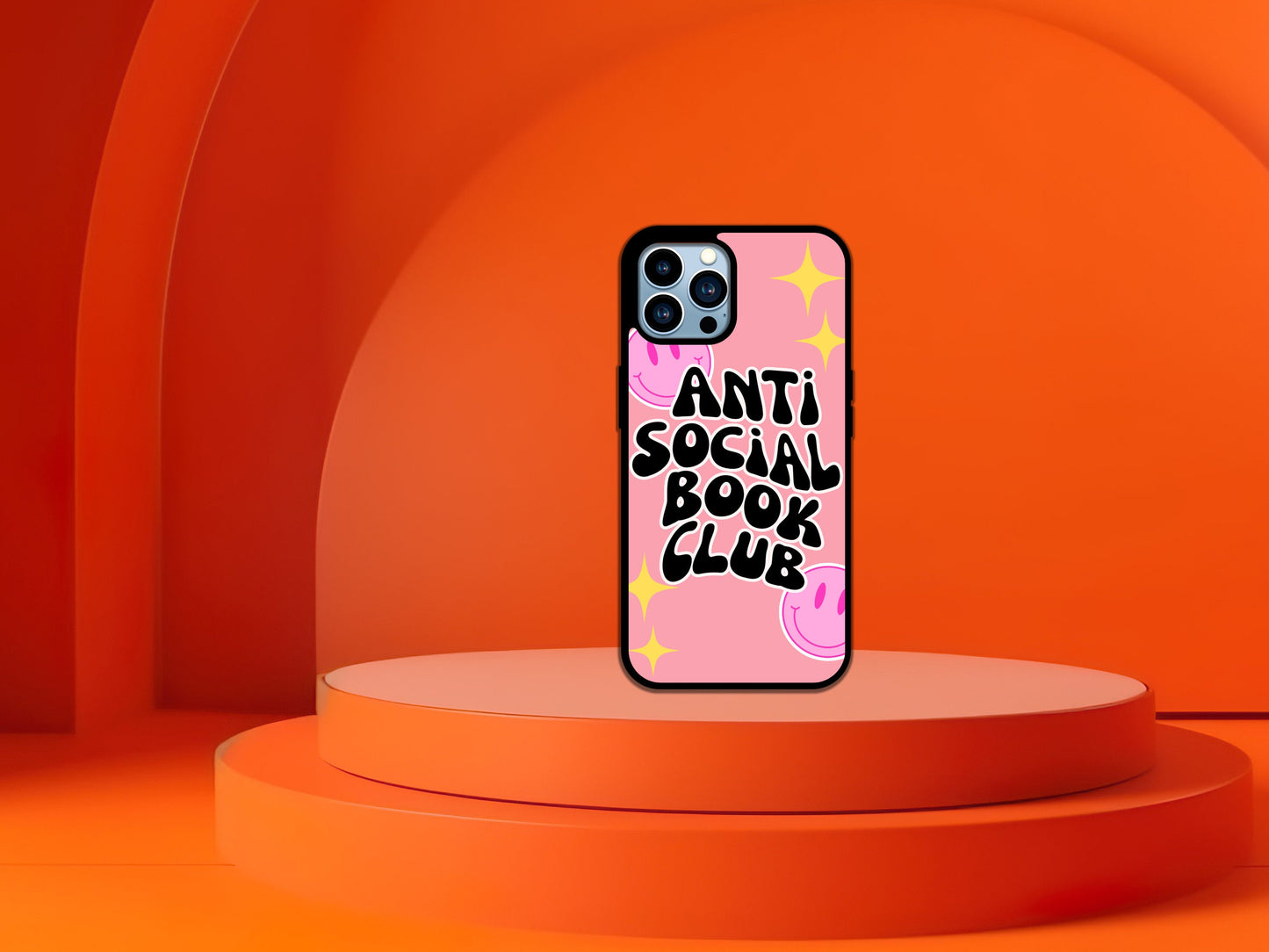 Anti Social Book Club Phone Case, Bookish Phone Case, Book Phone Case, Book Phone Cover, Bookish Gift, Book Gift, Book Lover Phone Case