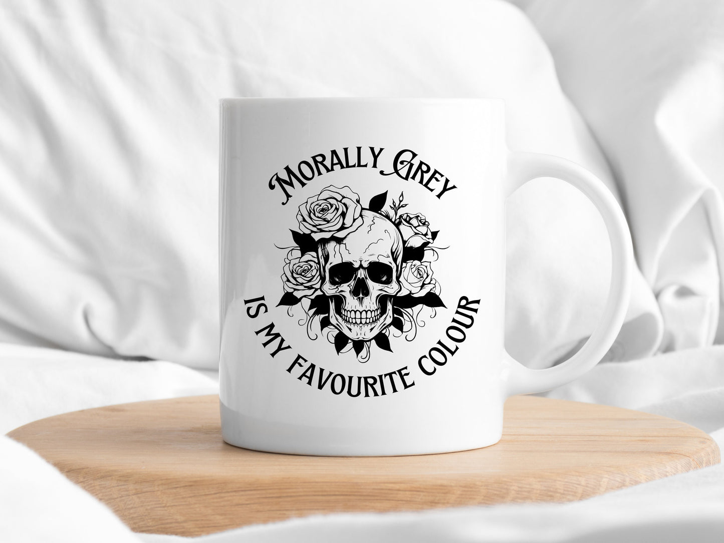 Morally Grey Is My Favourite Colour Mug, Morally Grey Book Club, Bookish Mug, Book Mug, Bookish Gifts, Dark Romance Reader, Smut Reader Mug