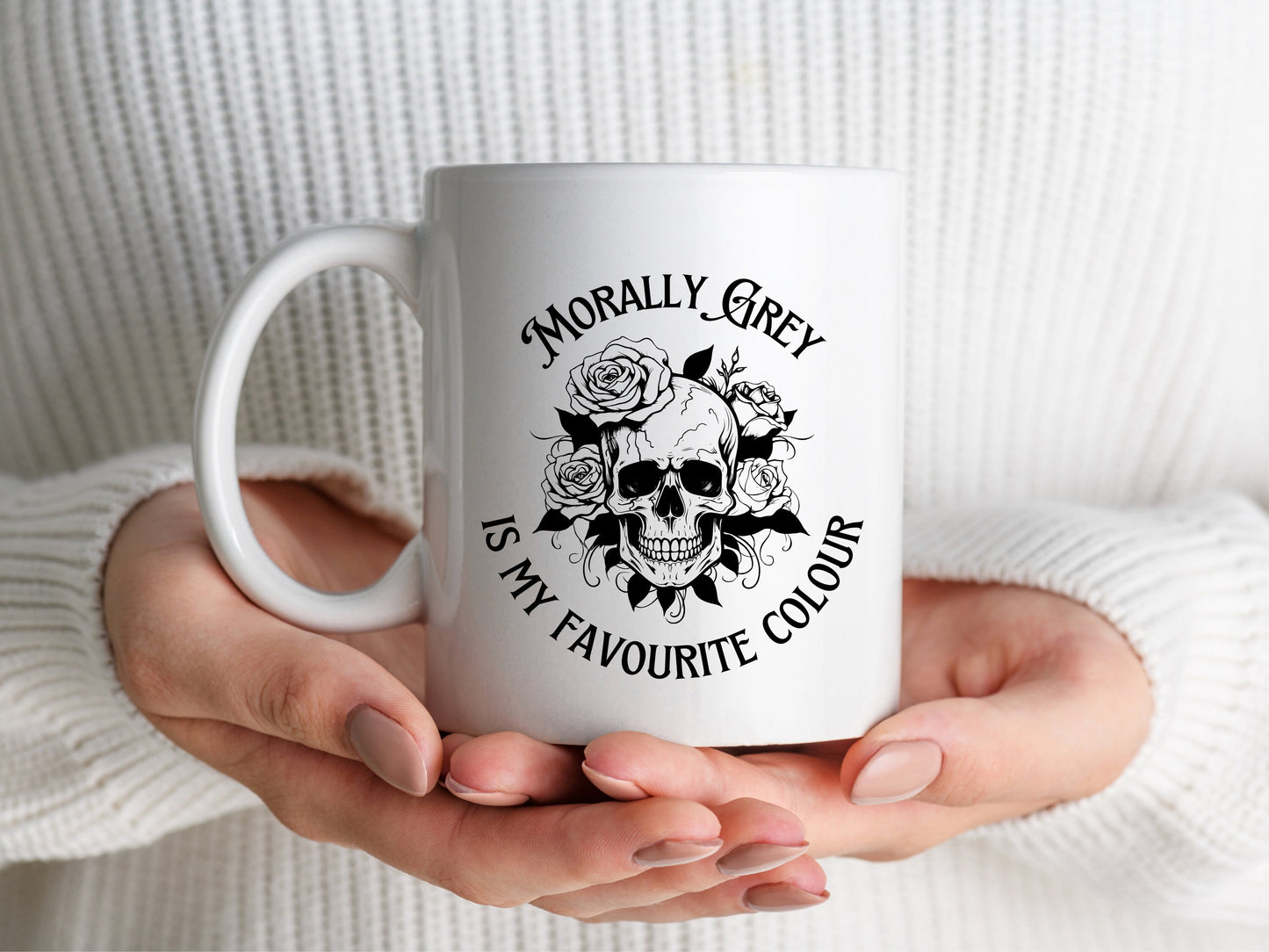 Morally Grey Is My Favourite Colour Mug, Morally Grey Book Club, Bookish Mug, Book Mug, Bookish Gifts, Dark Romance Reader, Smut Reader Mug