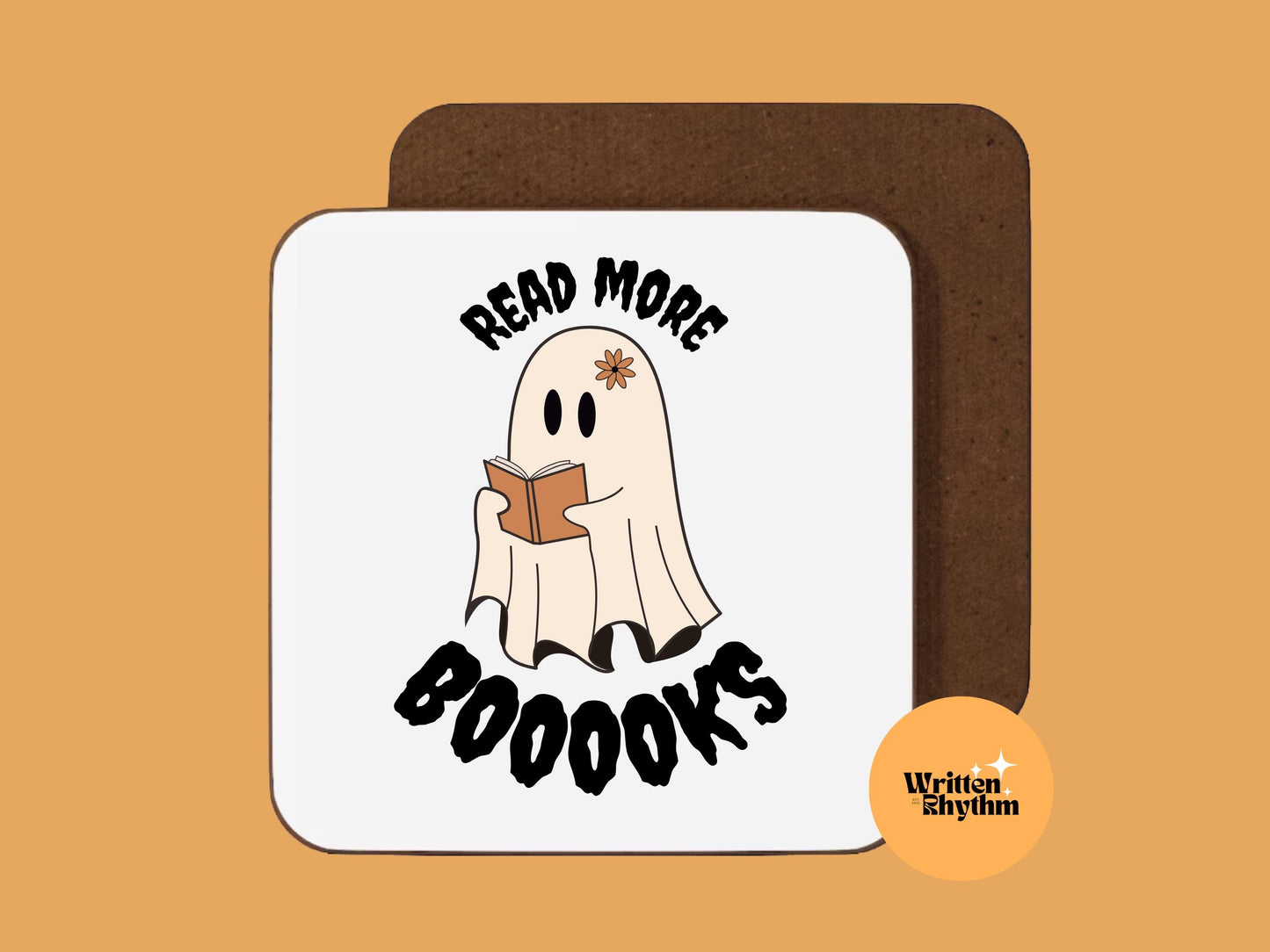 Bookish Ghost Mug: Read More Booooks - Halloween Coffee Mug