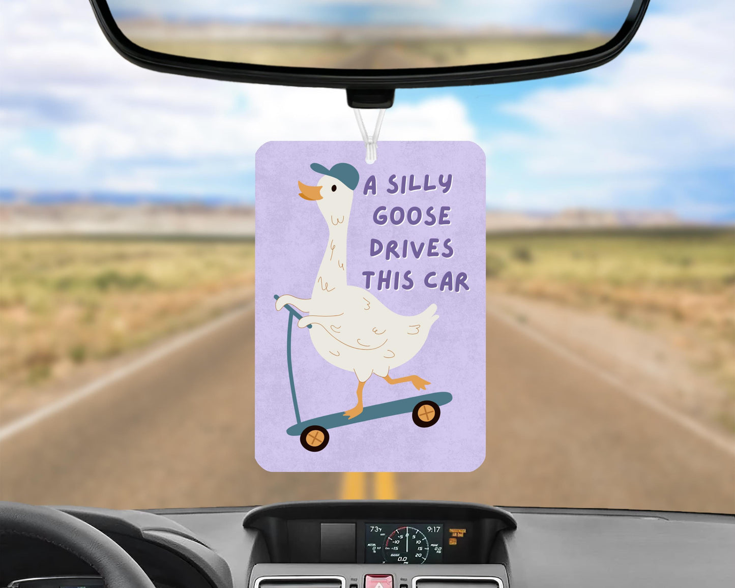 Silly Goose Car Air Freshener, Silly Goose Funny Car Air Freshener, Silly Goose Driver Gift, Funny Novelty Car Gift, Cute Car Accessories
