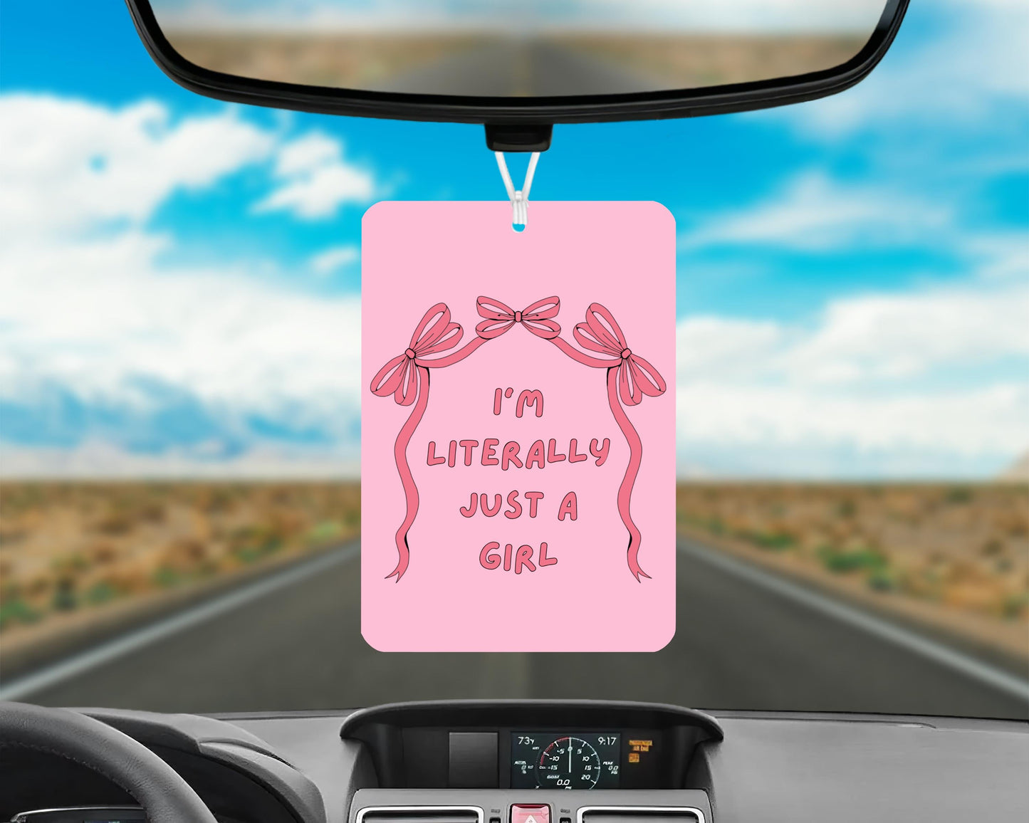 I'm Literally Just A Girl Car Air Freshener, Just A Girl Meme Car Air Freshener, Pink Girly Car Accessories, Cute Car Decor, Funny Car Gifts
