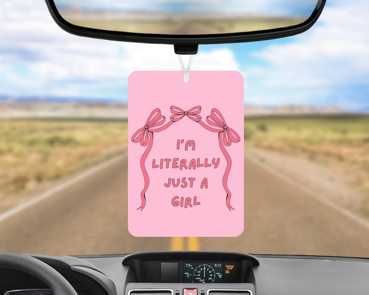 I'm Literally Just A Girl Car Air Freshener, Just A Girl Meme Car Air Freshener, Pink Girly Car Accessories, Cute Car Decor, Funny Car Gifts