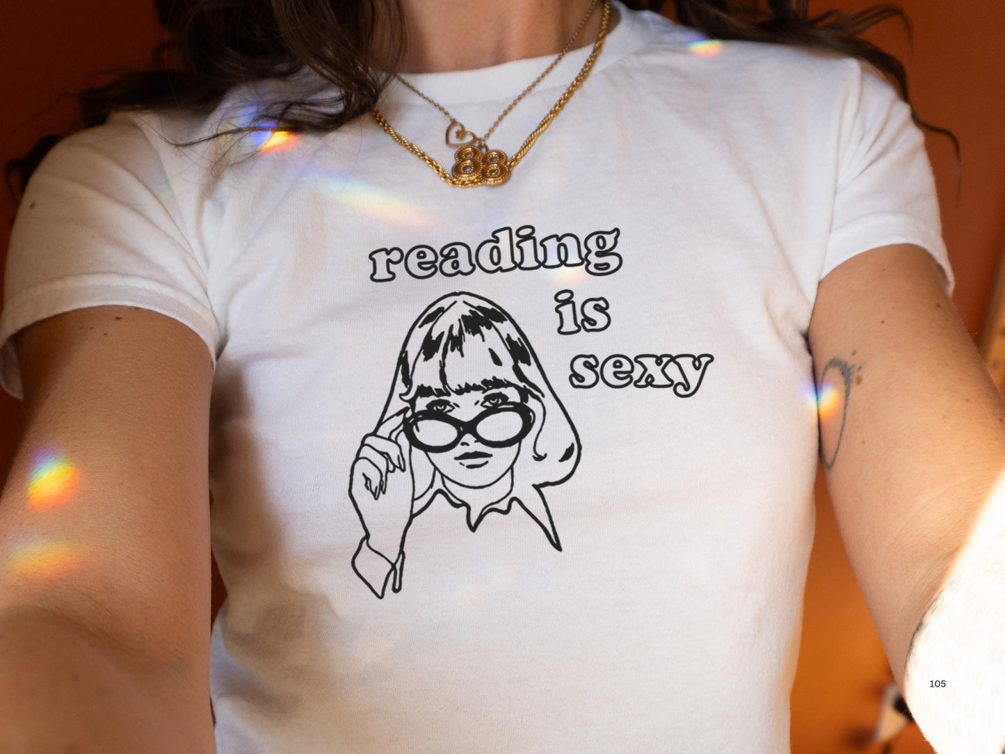 Reading Is Sexy Baby Tee, Cute Y2K Graphic Top, Book Lover Shirt, Trendy Fitted Shirt, Book Lover Aesthetic, Funny Slogan Top, Bookish Tee