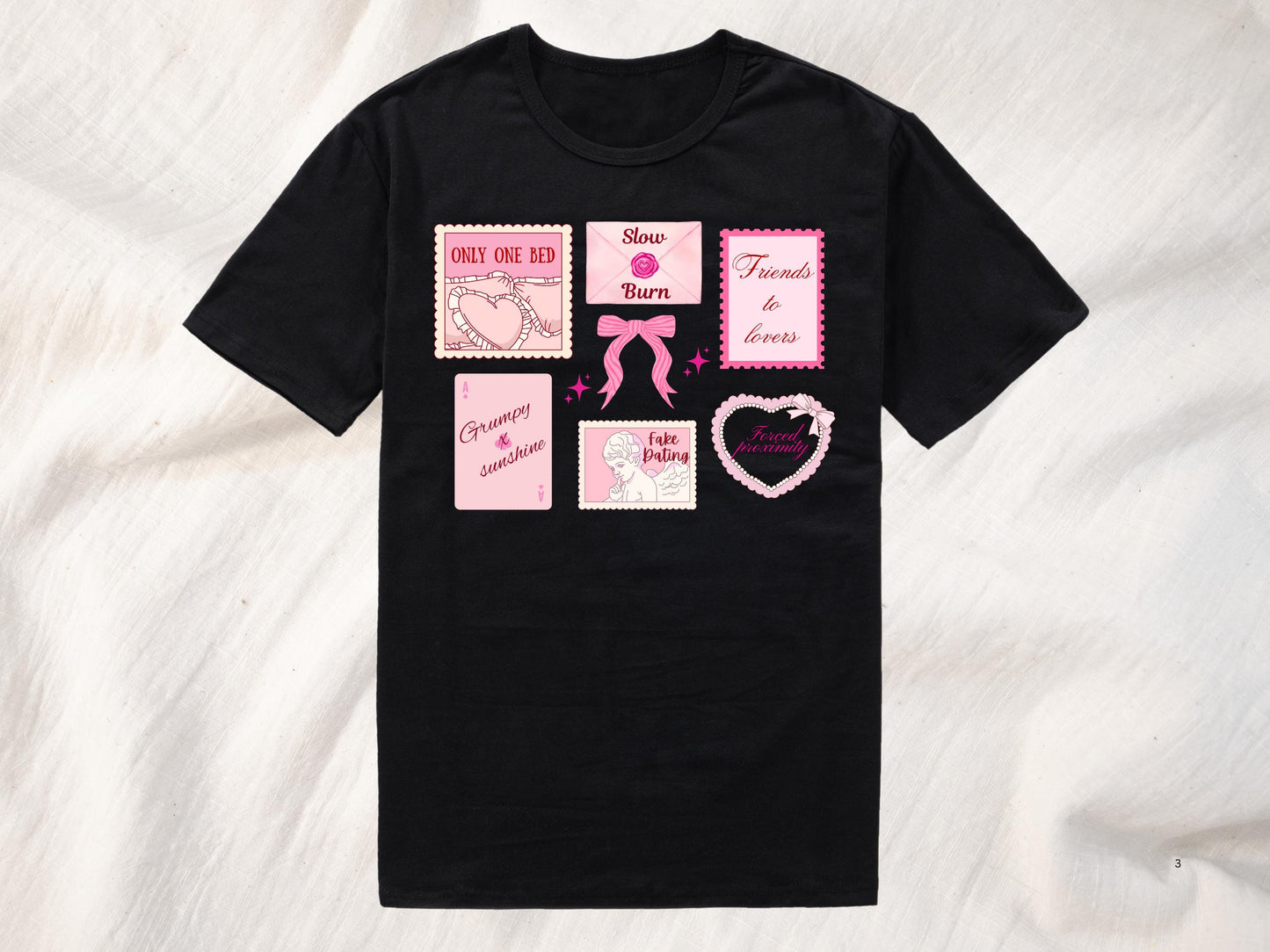 Romance Book Tropes T-Shirt: Bookish Smut Lover Organic Cotton Tee