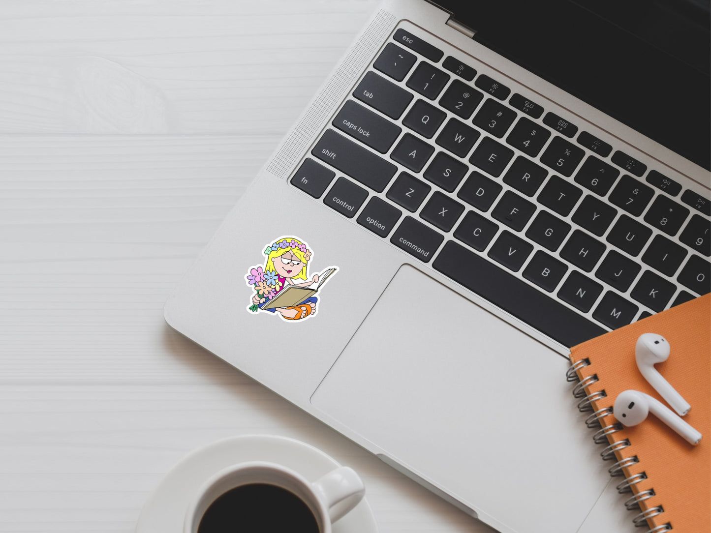 Retro Lizzie McGuire Reading Sticker
