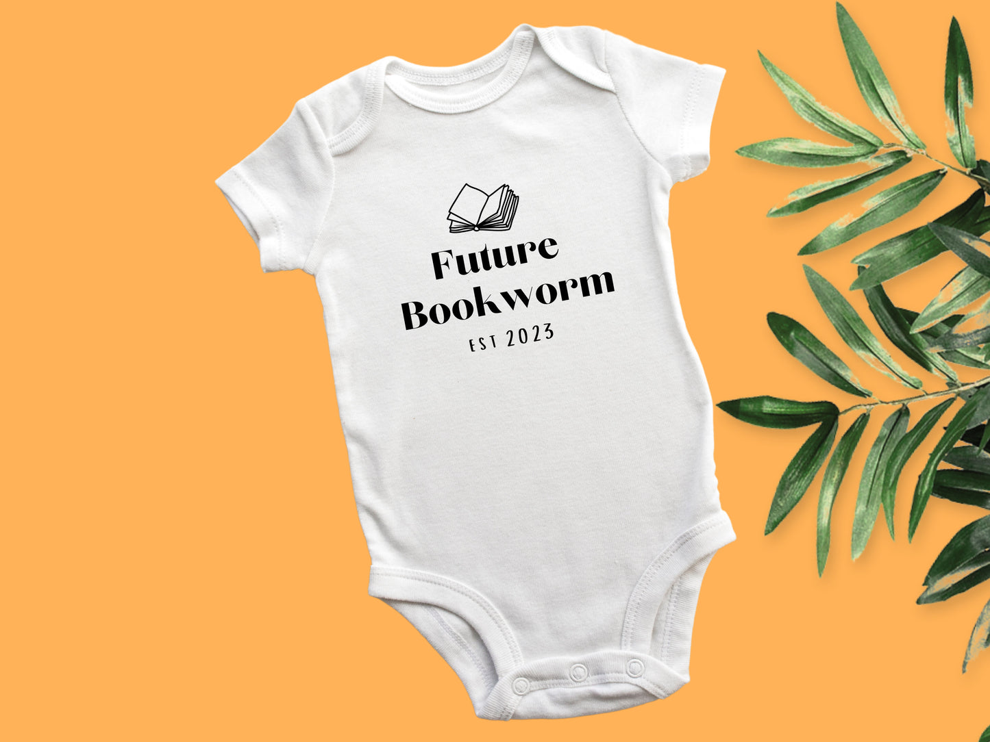 Personalised Future Bookworm Baby Vest