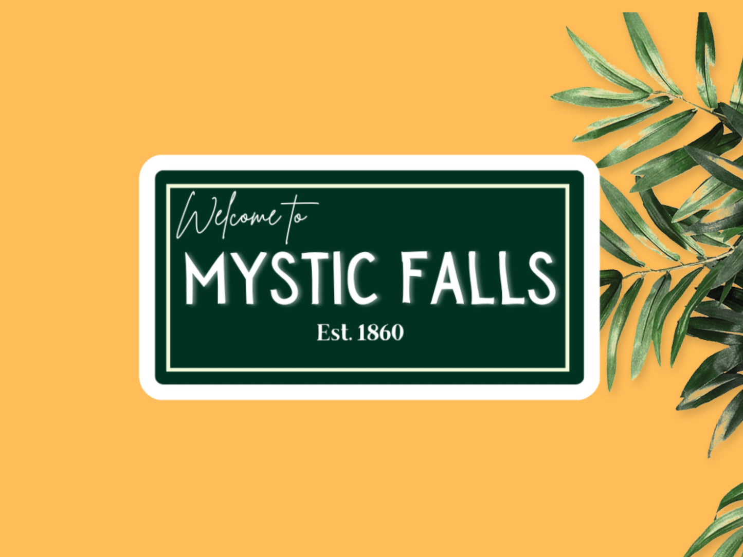 Vampire Diaries Welcome To Mystic Falls Sticker