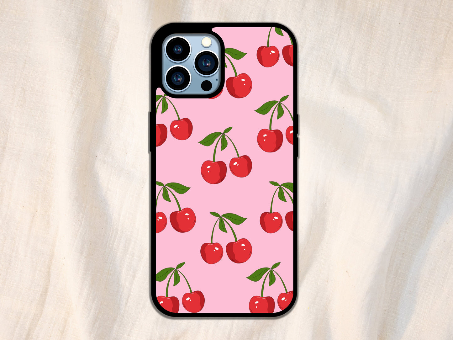 Cherry Phone Case, Cherry Print Phone Case, Red Cherry Phone Case, Cherry Phone Cover, Cute Phone Case, Girly Phone Cases, Pink Cherries