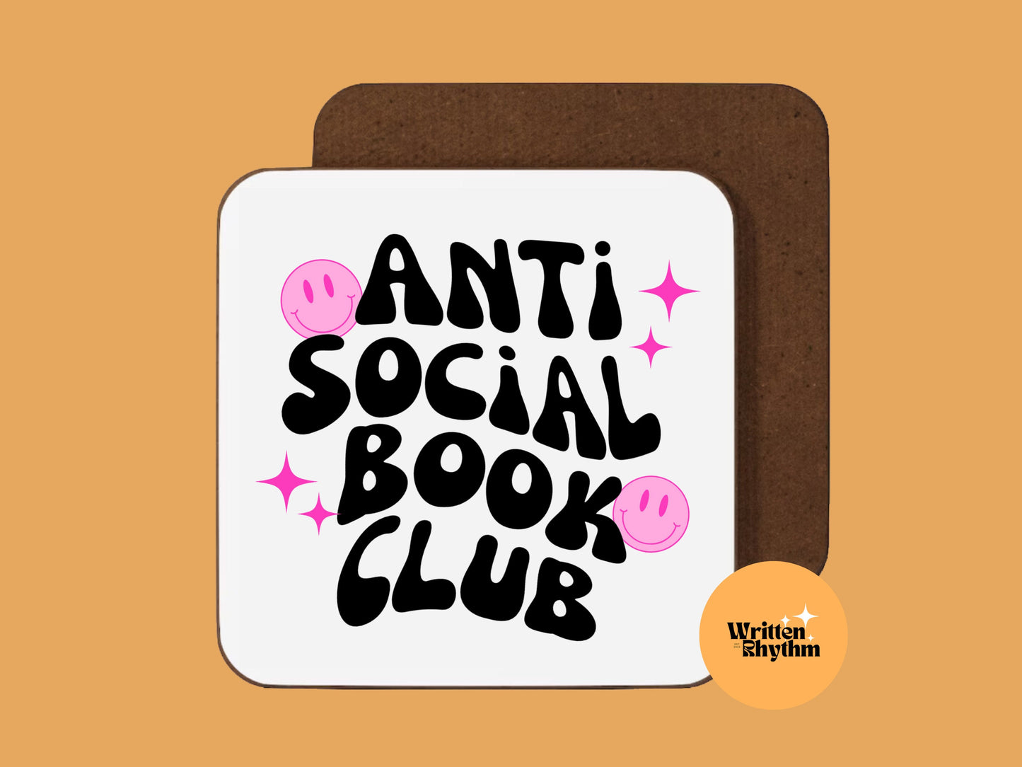 Anti Social Book Club Mug, Book Club Mug, Book Mug, Mug and Coaster, Book Club Gift, Bookish Mug, Bookish Merch, Book Lover Mug, Readers Mug