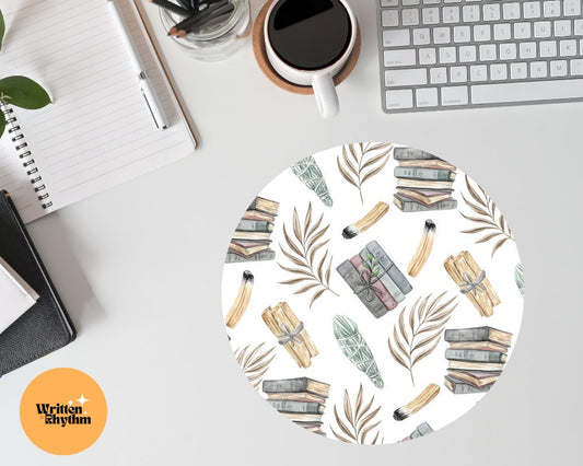 Bookish Mouse Pad, Book Mouse Pad, Literary Mousemat, Bookish Gift, Anti-Slip Desk Mouse Pad, Home Office Decor, Desk Accessories, Mousemat