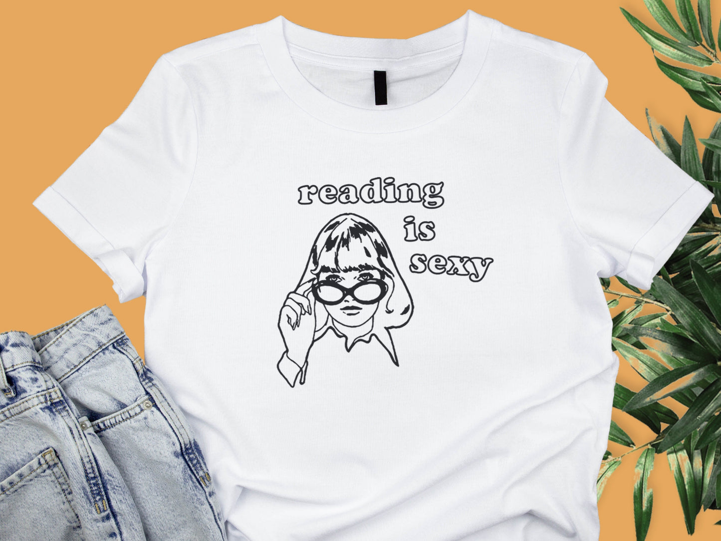 Reading Is Sexy T-Shirt, Literary Quote Tee, Book Lover Graphic Shirt, Unisex Reading Apparel, Gift for Bookworms, Cute Reader Tee