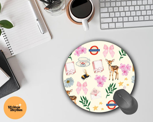 Magnolia Parks Mouse Mat Pad, Magnolia Parks Mouse Pad, Magnolia Parks Gift, Daisy Haites, Bookish Mousepad, Books Mouse Pad Office Decor