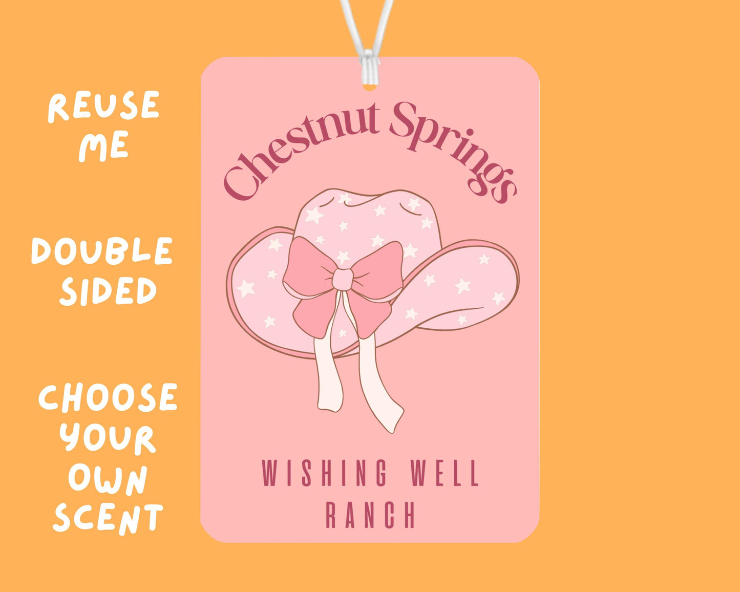 Chestnut Springs Car Air Fresheners, Chestnut Springs Series Gift, Elsie Silver Cute Car Gift, Cowboy Romance Era, Bookish Car Air Freshener