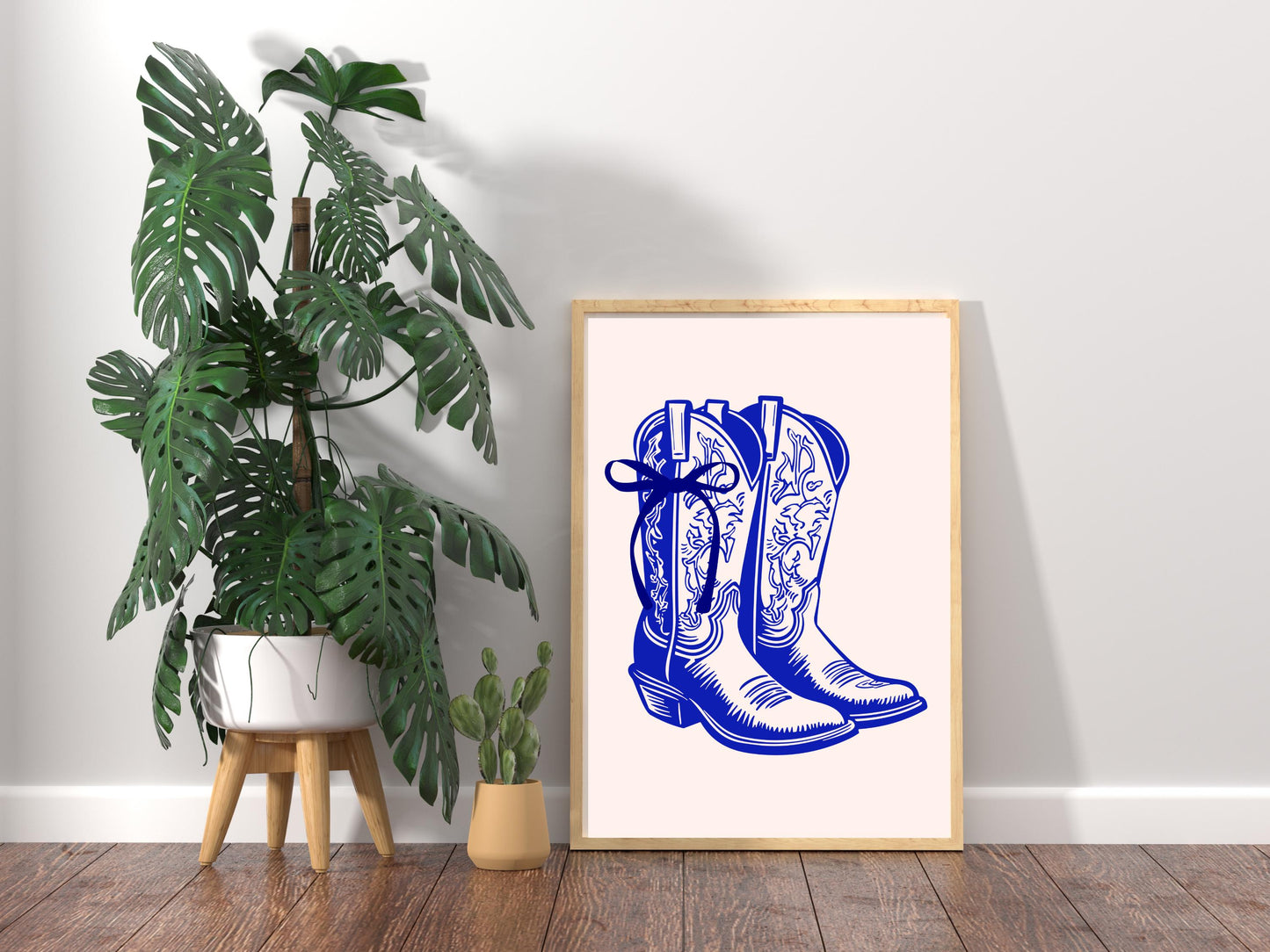Cowboy Boots Print, Cowboy Boots Wall Art, Cowgirl Boots Art, Girly Bedroom Print, Blue Cowgirl Print, Cowboy Poster, Aesthetic Prints