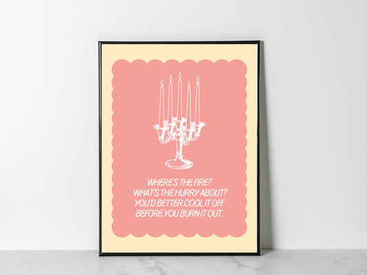 Vienna Waits For You Music Print, Retro 70s Music Print, Retro Music Wall Art, Vintage Music Print, Record Player Music Print, Music Poster