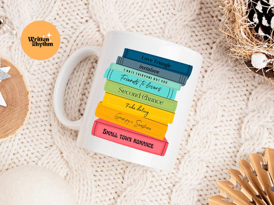 Romance Tropes Mug, Romance Tropes Gift, Bookish Mugs, Reader Gifts, Bookworm Gift, Book Lover Mug, Bookish Gifts, Girly Bookish Mug