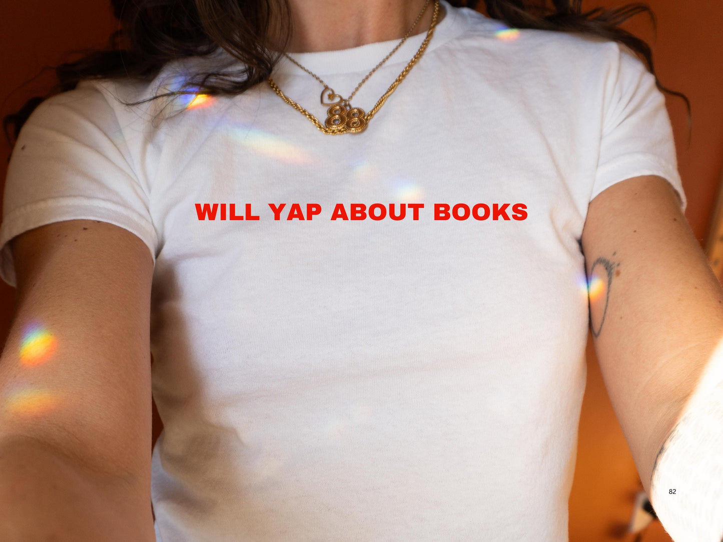Will Yap About Books Y2K Aesthetic Baby Tee