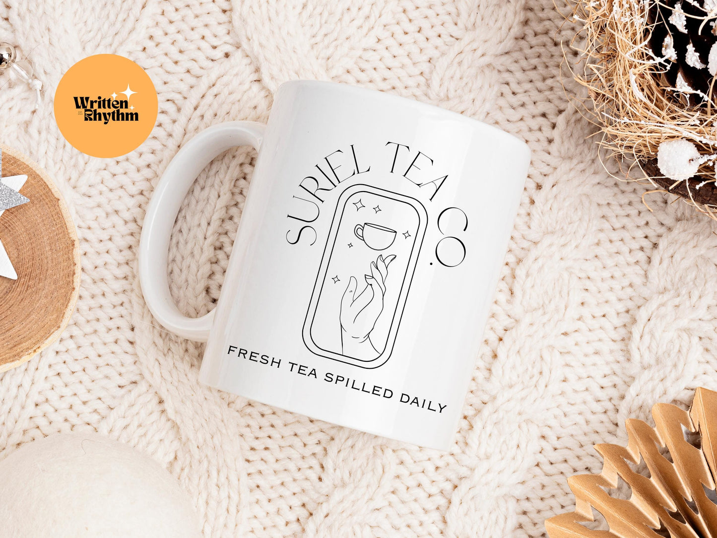 Suriel Tea Co Mug, ACOTAR Tea Or Coffee Mug, A Court Of Thorns And Roses, Bookish Mug, Bookish Merch, Bookish Gifts, Book Lover Gift, ACOTAR