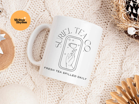 Suriel Tea Co Mug, ACOTAR Tea Or Coffee Mug, A Court Of Thorns And Roses, Bookish Mug, Bookish Merch, Bookish Gifts, Book Lover Gift, ACOTAR
