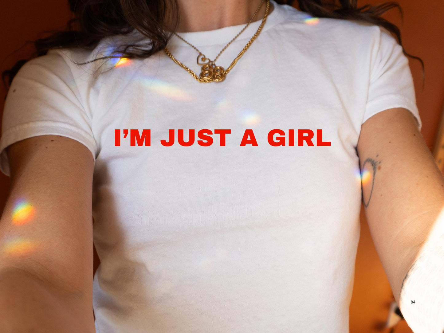 I'm Just A Girl Baby Tee, Just A Girl T-Shirt, Funny Slogan Baby Tees, Trending Y2K Aesthetic Tee, Slogan Crop Top Summer Clothes, Girly Tee