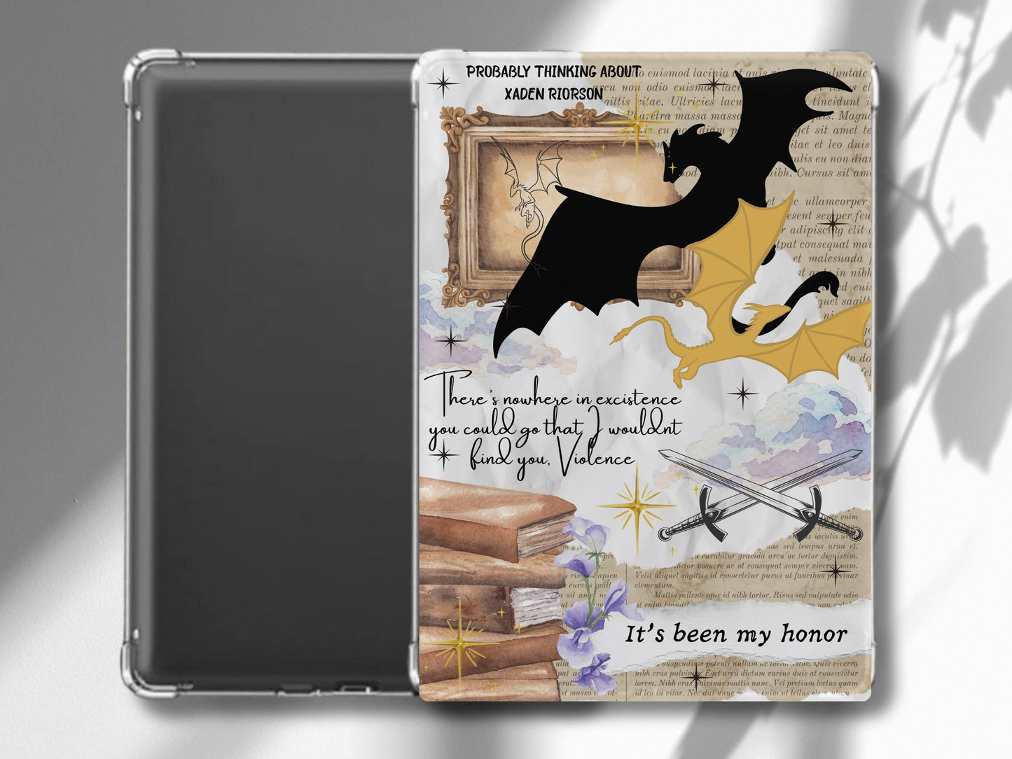 Empyrean Series Kindle Insert, Onyx Storm Kindle Insert, Bookish Kindle Cover Aesthetic, Iron Flame Kindle Insert, Clear Case Kindle Insert