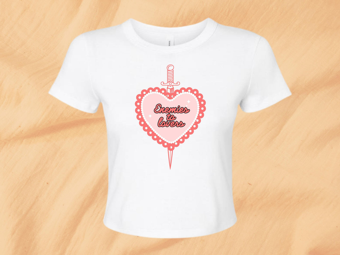Enemies To Lovers Trope Baby Tee, Enemies To Lovers Book Trope Shirt, Enemies To Lovers Shirt, Enemies To Lovers Bookish Merch, Book Trope