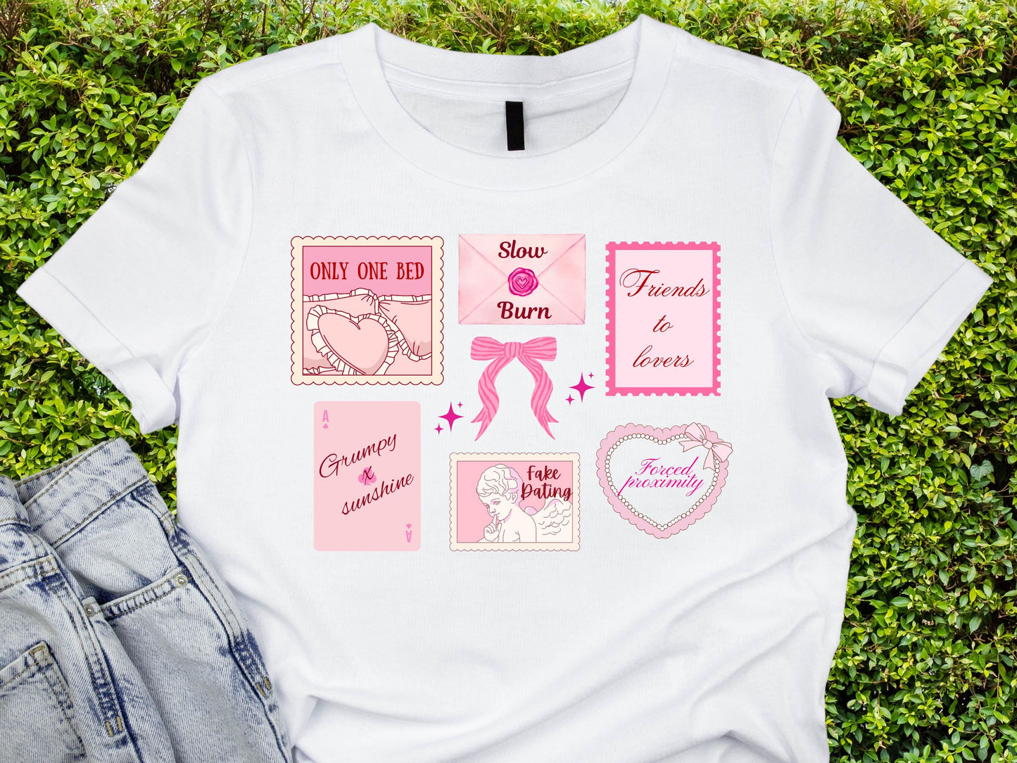 Romance Book Tropes T-Shirt: Bookish Smut Lover Organic Cotton Tee