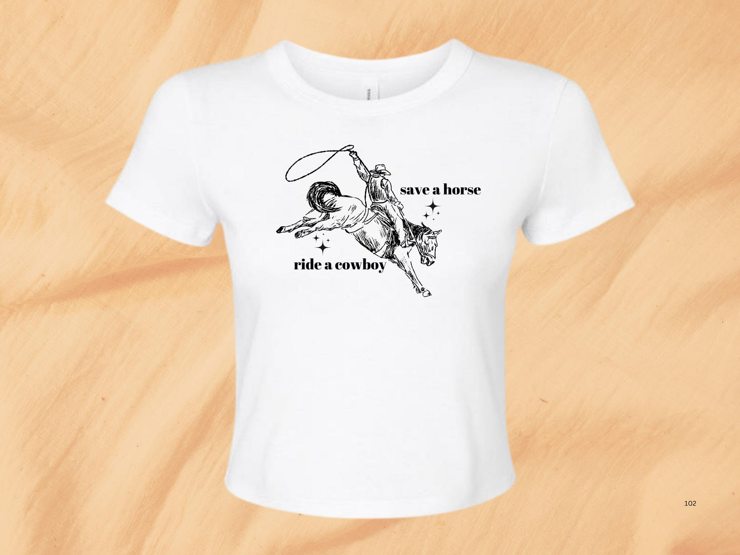 Save A Horse Ride A Cowboy Baby Tee, Save A Horse T-Shirt, Cowboy Y2K Style Baby Tee, 2000s Aesthetic Cropped Top, Funny Meme Slogan Tee