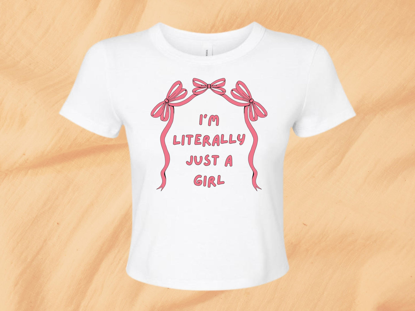 Y2K Baby Tee: I'm Just A Girl Slogan Shirt