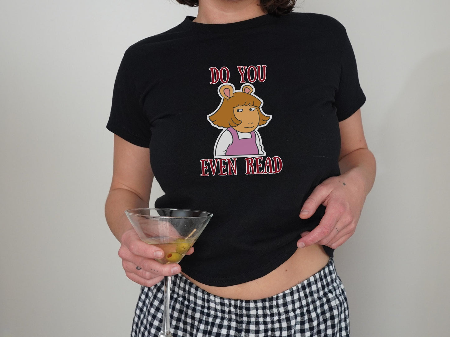 DW Arthur TV Show Baby Tee, DW Side Eye Meme Baby Tee, Vintage Arthur And Friends Shirt, Retro 90's Kids Nostalgia Shirt, Do You Even Read