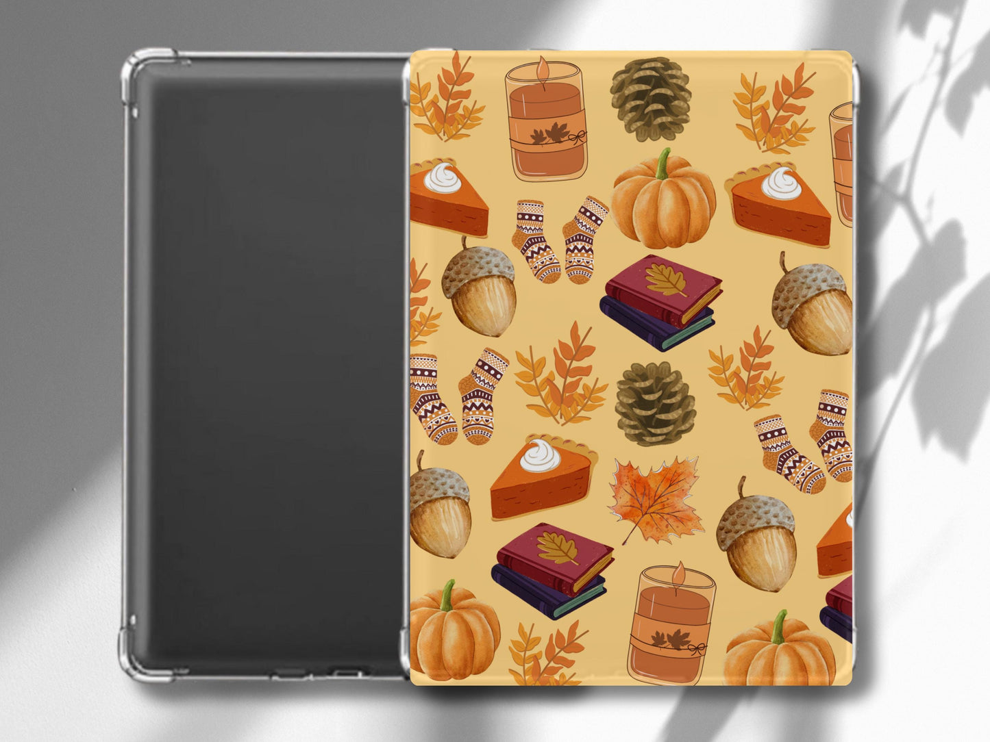 Autumn Kindle Insert: Bookish Fall Decor, Linen Cardstock