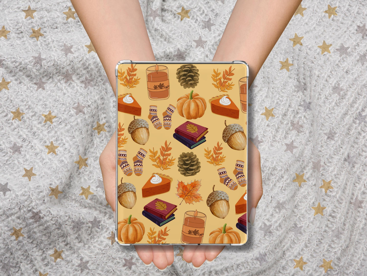 Autumn Kindle Insert: Bookish Fall Decor, Linen Cardstock