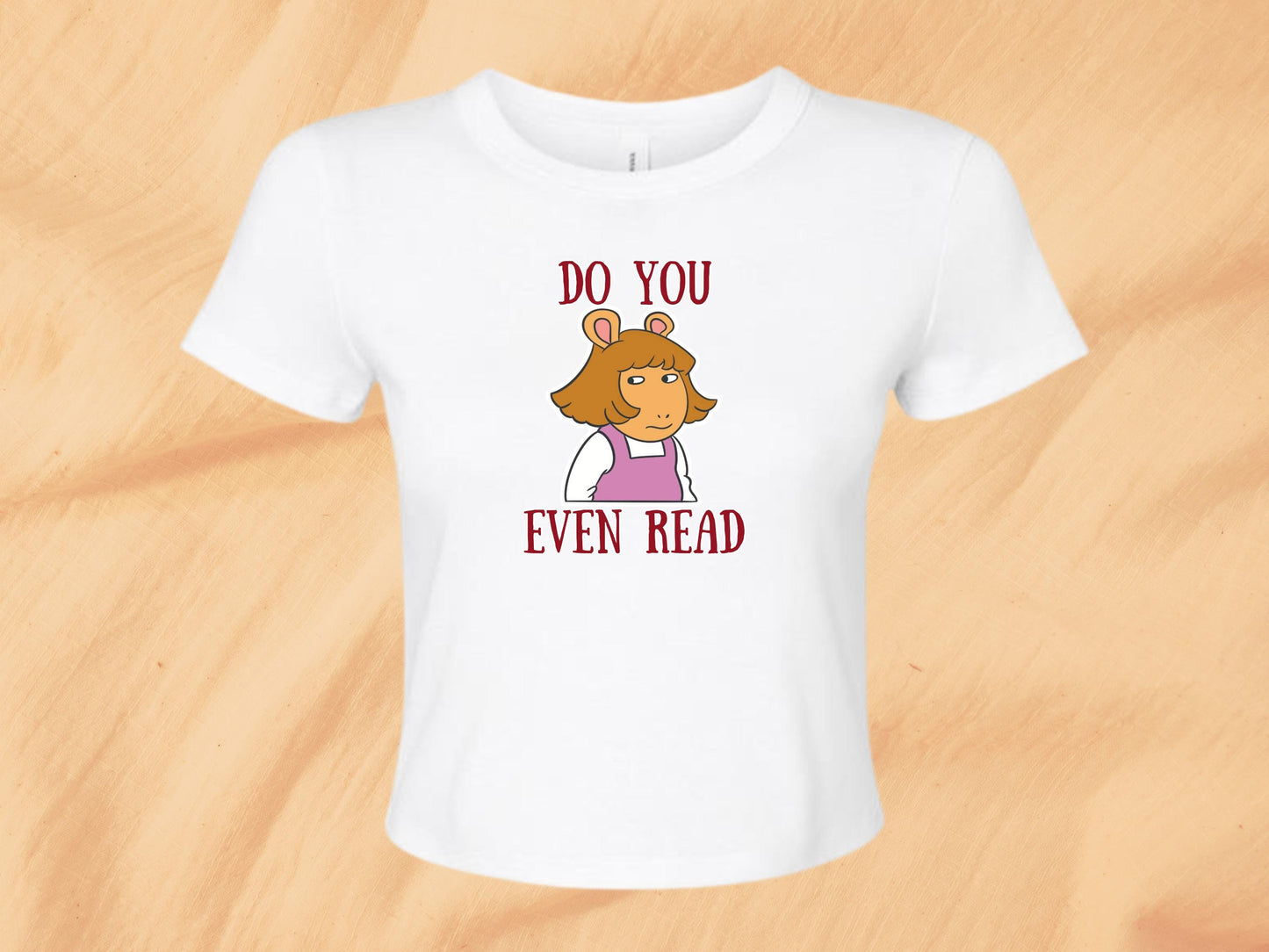 DW Arthur TV Show Baby Tee, DW Side Eye Meme Baby Tee, Vintage Arthur And Friends Shirt, Retro 90's Kids Nostalgia Shirt, Do You Even Read