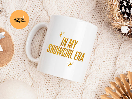 In My Showgirl Era Mug, Showgirl Era Mug, Showgirl Era Merch, Taylor Showgirl Coffee Cup, Taylor Inspired Mug, TS12 Glitter Aesthetic Mug