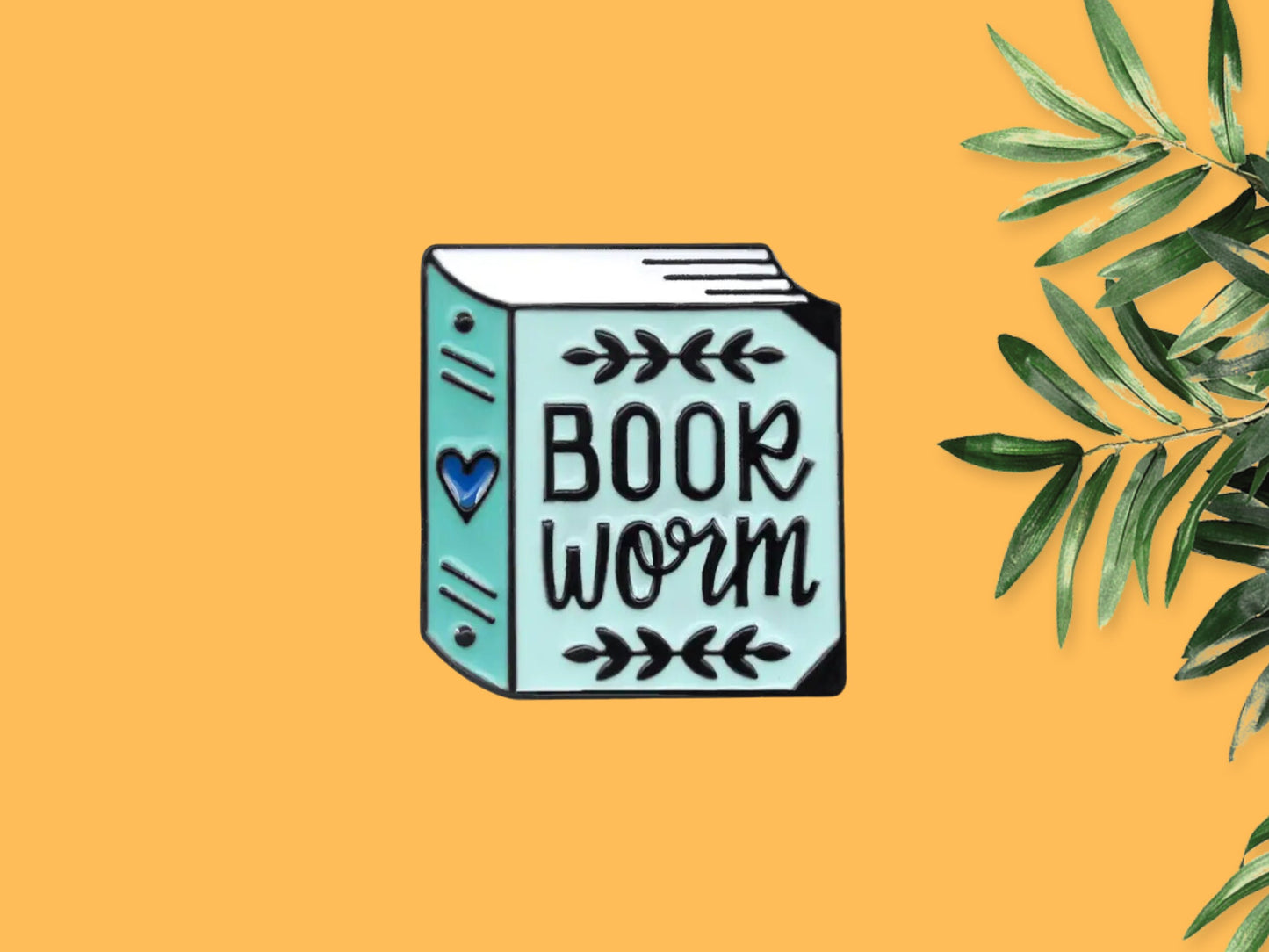 Bookworm Enamel Pin