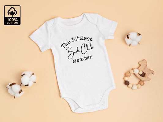 Littlest Bookclub Member Baby Vest