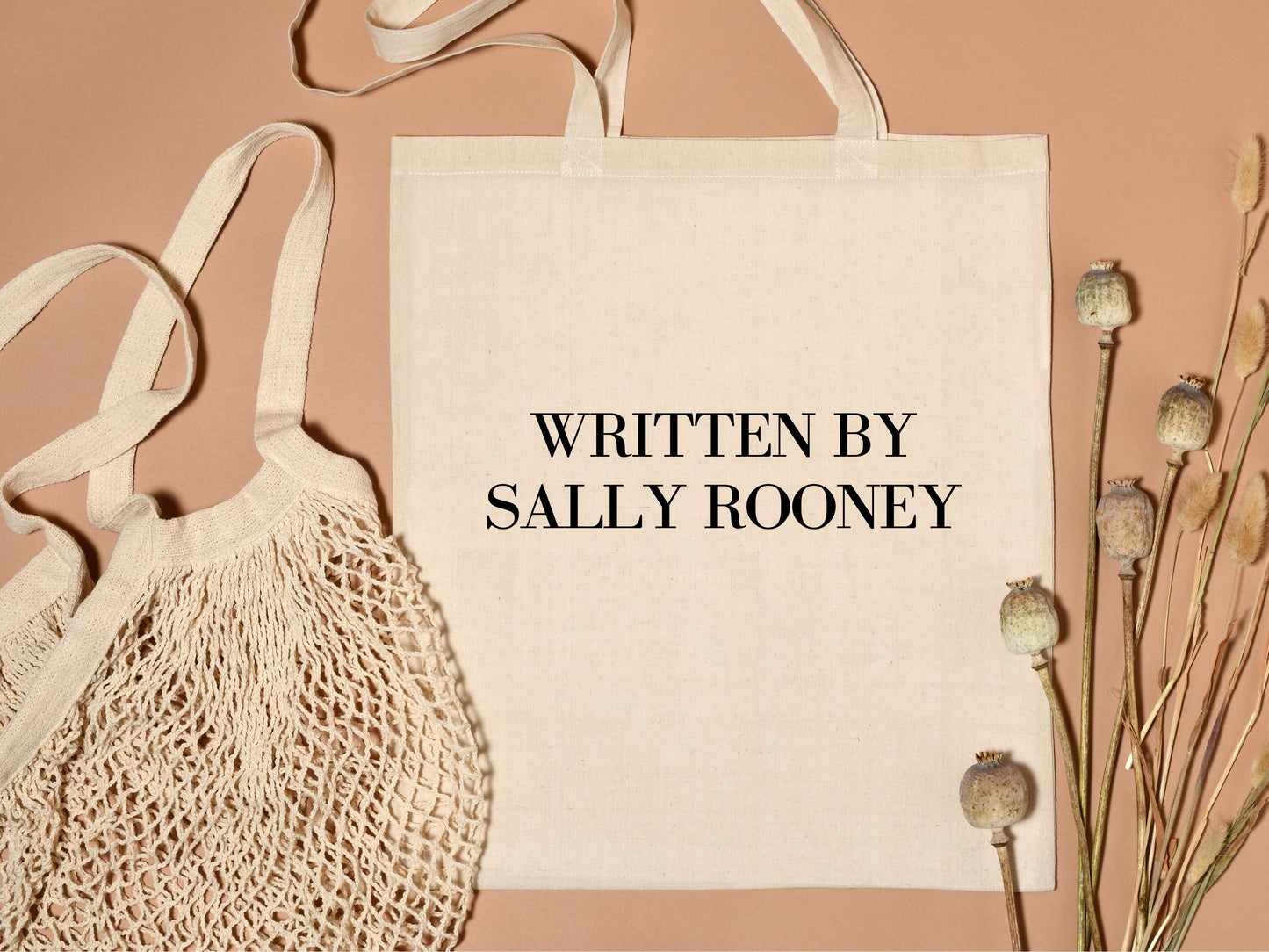 Written by Sally Rooney, Taylor Jenkins Reid or Jessa Hastings Customisable Author Tote Bag